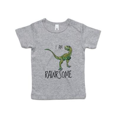 Raptor I am RAWRSOME Kids Wee Tee Thumbnail