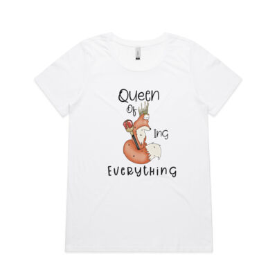 Queen of foxing everything Womens scoop tee Thumbnail
