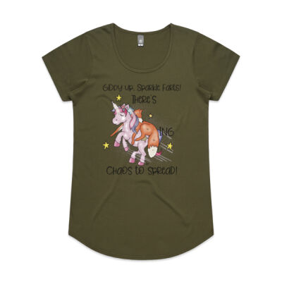 Giddy Up sparkle farts womens Mali t-shirt  Thumbnail